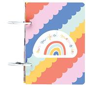 C.R. Gibson Album souvenir pour bébé avec 25 cartes Motif arc-en-ciel 10,9 x 14,6 cm