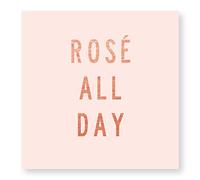 C.R. Gibson de 20, 3 couches, papier de serviette de boisson, dimensions : 12,7 x 12,7 cm - Rose toute la journée