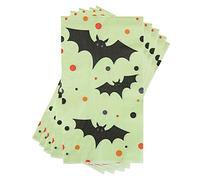 C.R. Gibson Dinner Serviette d'invité 16 carats Motif Batty Night Jaune