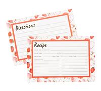 C.R. Gibson Strawberry Fields Cartes de recettes et support standard, multicolore