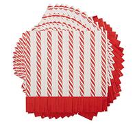 C.R. Gibson TW7-25241 Lot de 20 serviettes de table jetables en papier pour fêtes de fin d'année, 16,5 x 16,5 cm, multicolore