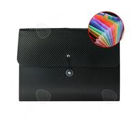 C Rangement Papier Chemise A4 13 compartiments Matériau PP Doublure intérieure colorée Documents de bureau Chemise organiseur