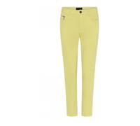 C.Ro - Pantalon Lime Suzanne avec Détail de Fermeture Éclair - Femme - Pantalons - Jaune - Taille: 46 FR