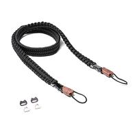 C-Rope Courroie The Traveler, 100cm de long, tressée à la main en paracorde Silent Black, boucle clips