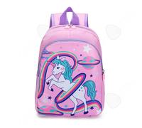 C Sac à dos 25x32x10cm cartable enfant cartable fille léger grande capacité multi-compartiments sac à dos dessin animé design léger