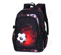 C Sac à dos 28x20x41cm cartable enfant cartable garçon léger grande capacité multi-compartiments sac à dos football design léger
