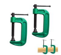 C-Sauterelle de Serrage - Pince Inoxydable pour Menuisier, Support, Nappe et Table - Mini Serre Joint 0-60mm, 2 Pièces