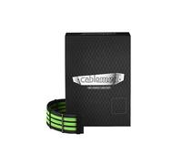 CableMod Kit câbles C-Series PRO ModMesh pour RMi/RMx/RM Black Label noir/vert clair