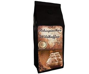 C&T Café premium - Café sauvage d'Éthiopie Afrique | 1000g de café (grain entier) - fort et fruité | + sauvage + cueilli à la main + séché au soleil + torréfié avec soin