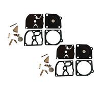 C·T·S Kit de réparation/reconstruction de carburateur remplace ZAMA RB-41 pour tronçonneuse Husqvarna 343 345 R15 H356 souffleur Poulan LE-CSI Stihl 021 023 025 (lot de 2)