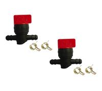 C·T·S Vanne d'arrêt de carburant 6,35 mm en ligne droite, remplace BS 494768 698183 493960 JohnDeere AM107340 (lot de 2)