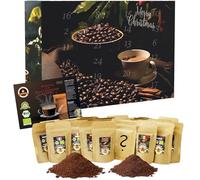 C&T XXL Calendrier de l'avent Organic/Fair (moulu) 2025 avec 24 cafés Bio, rares et équitables de 20 g chacun Plus Surprise dans Le Calendrier - jusqu'à 6 Tasses par Jour du Monde Entier