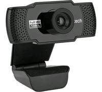 C-TECH CAM-11FHD webcam, 1080P, microphone, noir