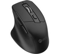 C-TECH Ergo Mouse WLM-05, sans fil, 1600DPI, 6 boutons, récepteur USB nano, noir