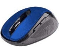C-TECH Mouse WLM-02/Ergonomic/Optical/Right-handed/1 600 DPI/Wireless USB/Black-Blue