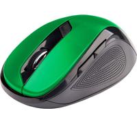 C-TECH Mouse WLM-02/Ergonomic/Optical/Right-handed/1 600 DPI/Wireless USB/Black-Green