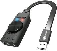 C-TECH PC carte son externe SC-7Q, USB, son surround 7.1, commutateur audio
