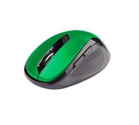C-TECH WLM-02G Souris RF sans Fil Optique 1600 DPI Droitier Noir, Vert - Souris (Droitier, Optique, RF sans Fil, 1600 DPI, Noir, Vert)