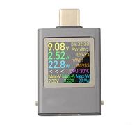C Testeur de puissance USB 4 5 ~ 50 V 0 ~ 12 A avec affichage rotatif à quatre côtés et enregistrement des données de puissance maximale pour une surveillance complète de la charge (B)
