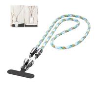 C to C 240w Charging Cable with Wearable Bracelet Design, Includes Lanyard Patch, Plug & Go, Fast 240W Charging, 480Mbps Data Transfer, Braided Nylon for Portable Use (Blue B,1.2m for Crossbody)