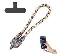 C to C 240w Charging Cable with Wearable Bracelet Design, Includes Lanyard Patch, Plug & Go, Fast 240W Charging, 480Mbps Data Transfer, Braided Nylon for Portable Use (Yellow A,0.3m for Wrist)
