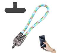 C to C 240w Charging Cable with Wearable Bracelet Design, Includes Lanyard Patch, Plug & Go, Fast 240W Charging, 480Mbps Data Transfer, Braided Nylon for Portable Use (Blue A,0.3m for Wrist)