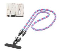 C to C 240w Charging Cable with Wearable Bracelet Design, Includes Lanyard Patch, Plug & Go, Fast 240W Charging, 480Mbps Data Transfer, Braided Nylon for Portable Use (Pink B,1.2m for Crossbody)
