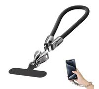 C to C 240w Charging Cable with Wearable Bracelet Design, Includes Lanyard Patch, Plug & Go, Fast 240W Charging, 480Mbps Data Transfer, Braided Nylon for Portable Use (Black B,0.3m for Wrist)