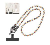 C to C 240w Charging Cable with Wearable Bracelet Design, Includes Lanyard Patch, Plug & Go, Fast 240W Charging, 480Mbps Data Transfer, Braided Nylon for Portable Use (Yellow A,1.2m for Crossbody)