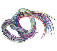 Fils scoubidous - Multicolore - Assortiment de 20 - 1 mètre chacun - Pour enfants - Mixte