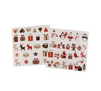 C' top Stickers Transparents : X48, Motifs Noël