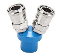 Connecteur pneumatique type C 2 voies/3 voies connexion rapide tuyau d'air 1/4 pouce coupleur rapide séparateur de coupleur multiple (2 voies)