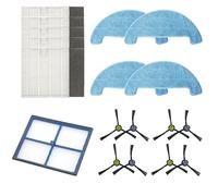 C-U 18 pièces/ensemble brosse latérale filtre vadrouille chiffon ensemble d'accessoires pour AMIBOT Animal XL H2O connect robot balayage aspirateur pièces