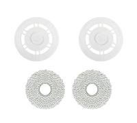 C-U Lot de 2 disques d'essuie-glace, support de rechange avec tampon en microfibre pour robot aspirateur ECOVACS DEEBOT T30 PRO Omni Ajustement testé, longue durée de vie, réutilisable