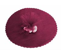 C.X.Y. Lot de 100 voiles de tulle organza ronds, 23 cm, pour sachets de dragées, à faire soi-même Borgogna