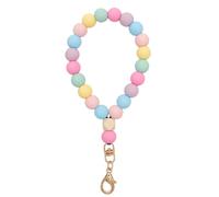 (C)XFSRG Lanière de poignet perlée colorée pour téléphone portable, accessoire de lavage élégant pour votre téléphone