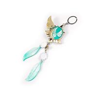 C/Y Porte-CléS Genshin Impact, œIl De Dieu, Porte-CléS Anime en MéTal, 7 éLéMents, Brillant La Nuit, Porte-CléS Pendentif Mode Cosplay