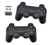 C-Zone 6 en 1 Blutooth Gamepad/Game Controller pour PC/PS1/PS2/PS3/PC360/Android TV/TV Box/PC/Tablette Bleu Noir
