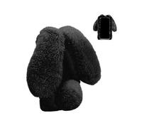 (C1)Case For Motorola Moto G22 Cute Fluffy Bunny Furry Rabbit Fur Plush Cover Ball Protective Cute Toy Girls Compatible With Motorola Moto G22 Case