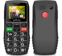 C1 Gsm Téléphone Senior Portable Débloqué Avec Grandes Touches¿Bouton Sos¿Un Volume Élevé¿Double Sim¿Lampetorche¿Radio Fm¿Fonction D'Annonce De L'Heure¿Batterie 1800 Mah¿Bluetooth - Noir[X1410]