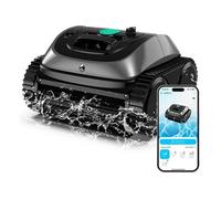 C1-OS800, Robot piscine sans fil performant pour nettoyage automatique complet fond, parois et ligne d'eau