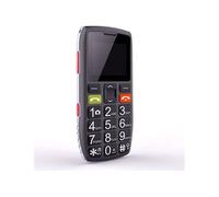 C1 Téléphone Portable Senior Débloqué avec Grandes Touches, Bouton SOS, Caméra VGA, Radio FM, Haut-Parleur de Boîte, Batterie 1400mAh, 2G GSM, Noir