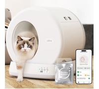 C10 Litiere Chat Autonettoyante Litière Automatique, 10 Capteurs/élimination des Odeurs/Entrée Inférieure Litière Autonettoyante