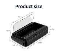 C100-Obd2 Miroir De Voiture Universel Avec Affichage Tête Haute Led, Compteur De Vitesse Numérique, Alarme De Sécurité En Iode, Budgétaire De Tableau Prada, 3 Pouces, C100 Obd2 Hud "Nipseyteko