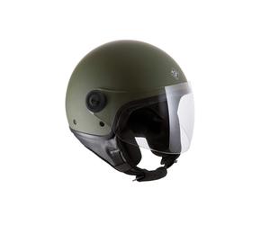 C1000834 - Casque Jet El'Jettin 6.0 Vert Mat Taille M Homologation ECE 22.06