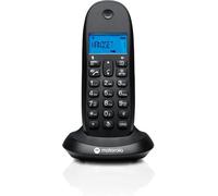 C1001Cb+ - Téléphone Numérique Sans Fil Dect - Mode Blocage D'Appel, Identification De L'Appelant, Mains Libres, Répertoire De 50 Numéros, Écran Rétroéclairé - Noir