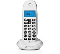C1001Cbw+ - Téléphone Numérique Sans Fil Dect - Mode Blocage D'Appel, Identification De L'Appelant, Mains Libres, Répertoire De 50 Numéros, Écran Rétroéclairé - Blanc