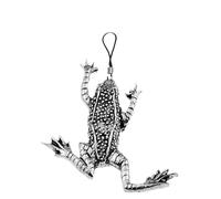 C11 Breloque pour téléphone portable avec emblème grenouille en étain anglais avec cordon de 4 cm