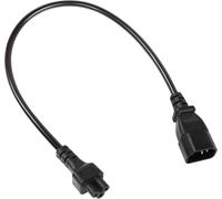 C14 to C5 Power Cable,IEC 320 C14 Male to C5 Female Adapter Cable C5 to C14 AC Converter for Computer PC Monitor Smart TV Power Supply 250V 10A (50cm)