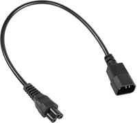 C14 to C5 Power Cable,IEC 320 C14 Male to C5 Female Power Cable,C5 to C14 AC Converter for Computer,Smart TV Monitor,Replacement Power Supply 250V 10A (60cm)